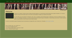 Desktop Screenshot of mccarthyphysicaltherapy.com